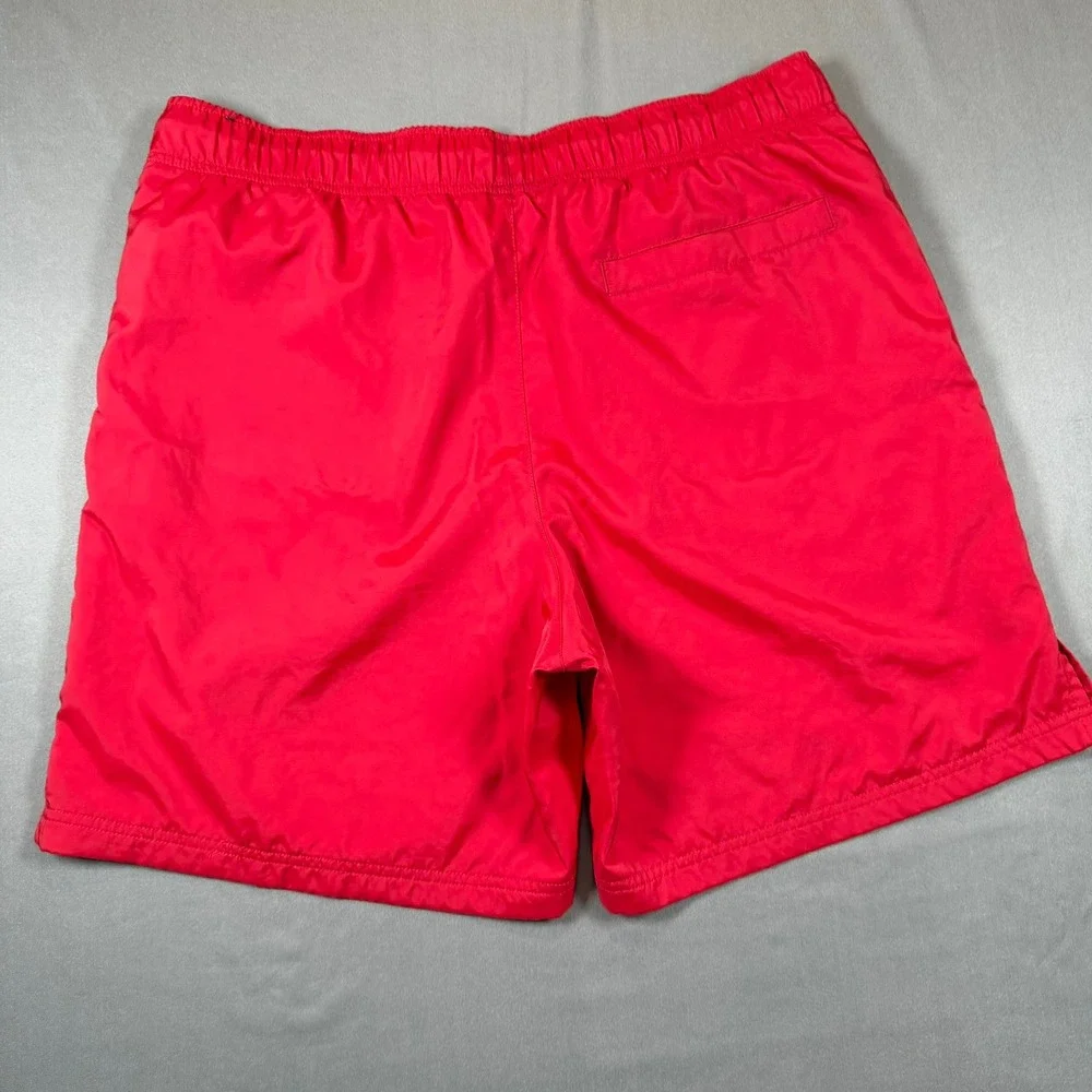 Jordan Essentials Men Large Red Poolside Nylon Mesh Lined Shorts CZ4751-687 Cas.